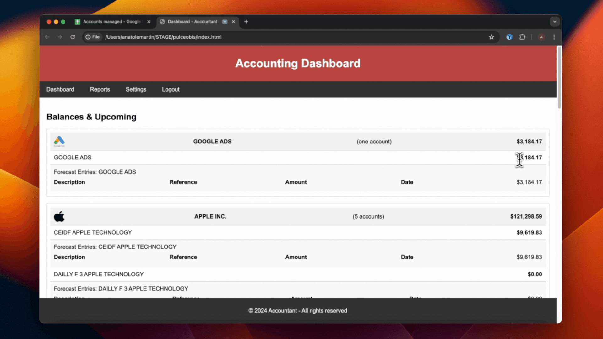 Account detail parsing video