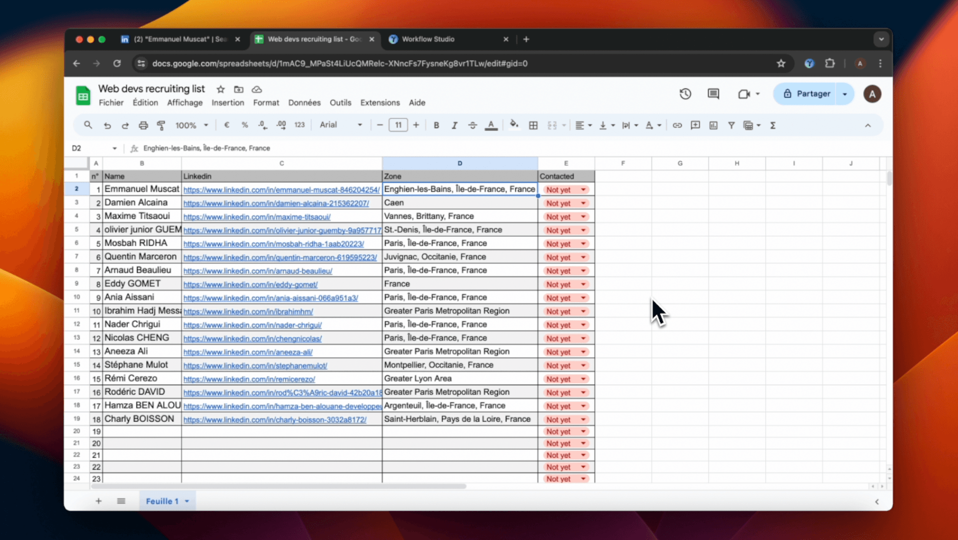 Linkedin to Excel video